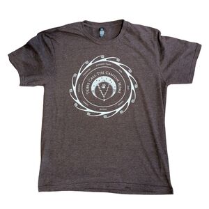 Grand Canyon Native American Medallion T Shirt Brown Short Sleeve Crew S